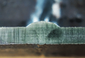 Metal weld butt joint