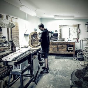 Remi Garcia in the workshop