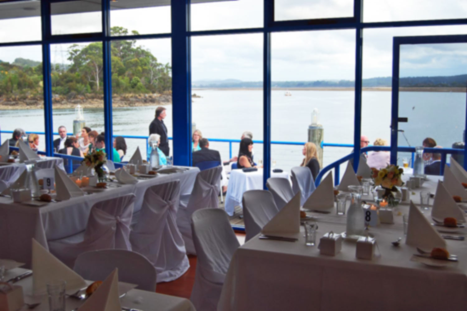 The view from the Waterfront Function Centre in Devenport