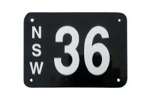 NSW 36 license plate
