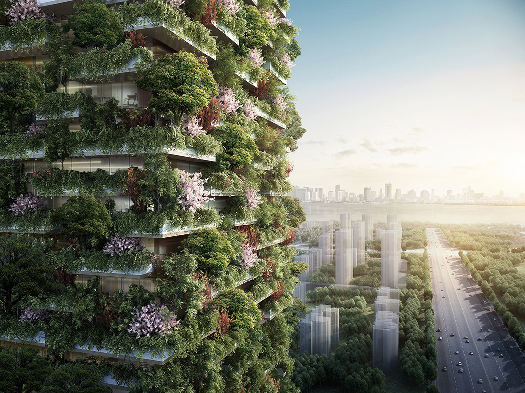 green high rise