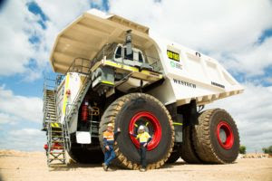 The Liebherr T 282 C haul truck