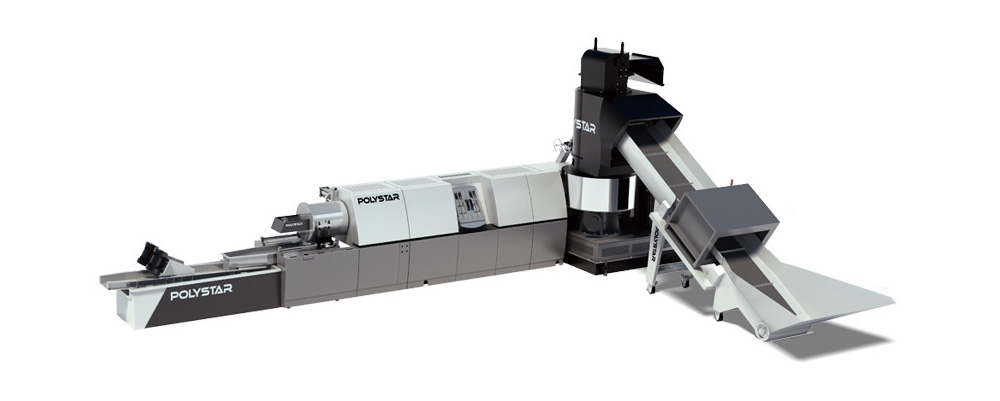 Polystar recycling machine