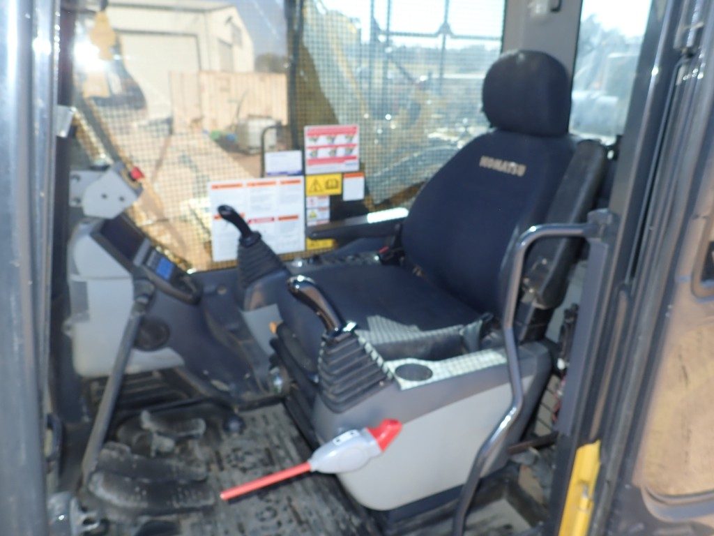 PC200 8 Komatsu Excavator cab interior