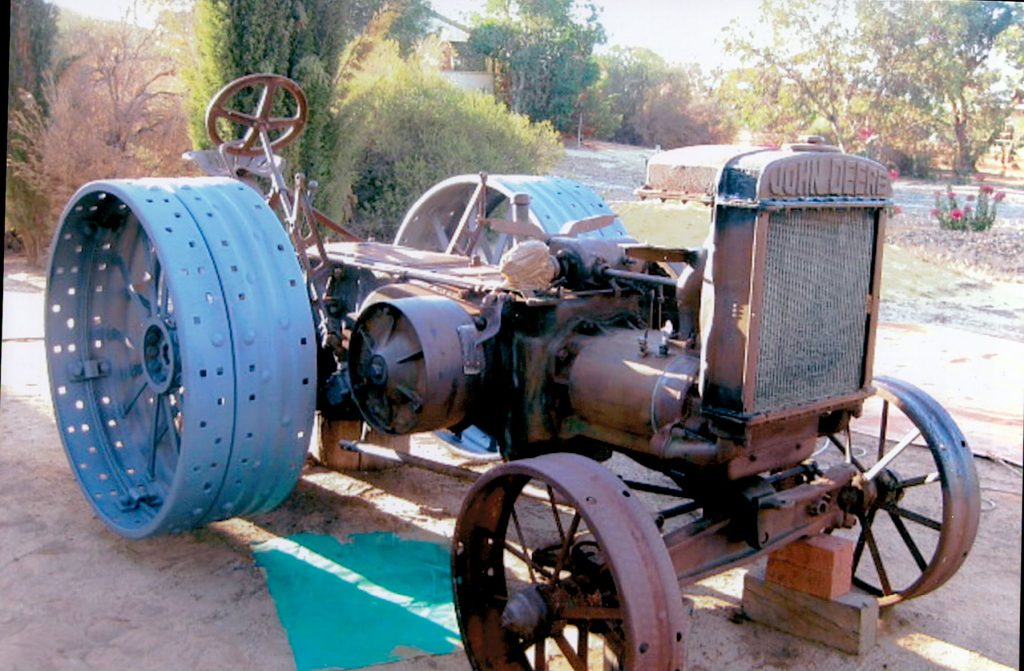 Model D John Deere during restoration