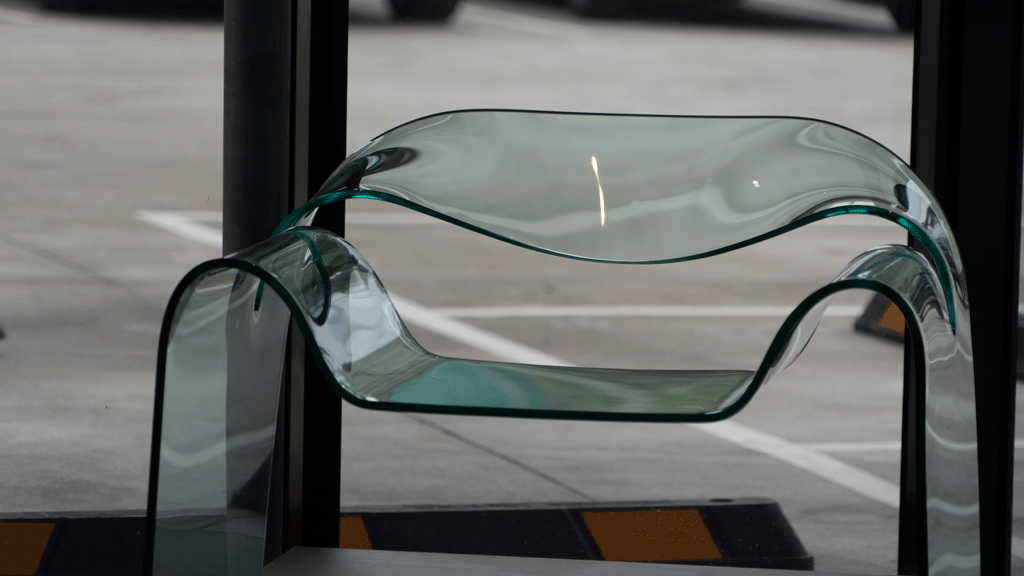 FIAM glass chair Biesse Group Sydney