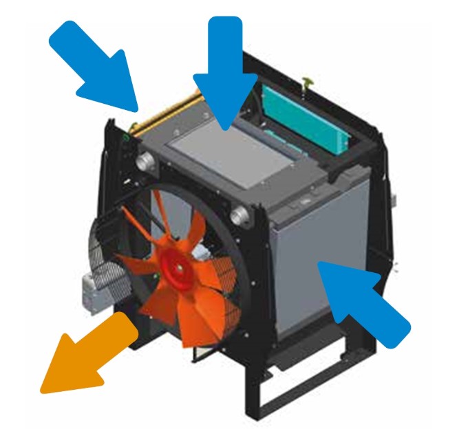CASE wheel loader cooling cube
