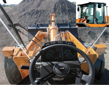 CASE wheel loaders F-series visibility